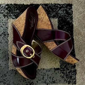 Fergie Wedge Mule Size 9.5-10